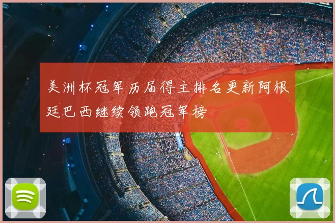 美洲杯冠军历届得主排名更新阿根廷巴西继续领跑冠军榜